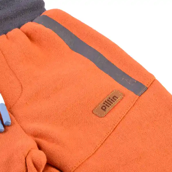 Pantalón Sudadera Bebé Niño Café Talla 9 M Pillin