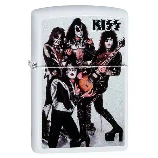 Zippo Encendedor Lighter Blanco Kiss