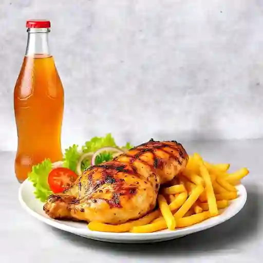 Promo 1/4 Pollo a la Brasa + Bebida 500