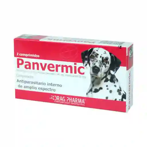 Panvermic Antiparasitario Interno de Amplio Espectro (220 mg/144 mg/50 mg) Comprimidos para Perros de Razas Grandes 