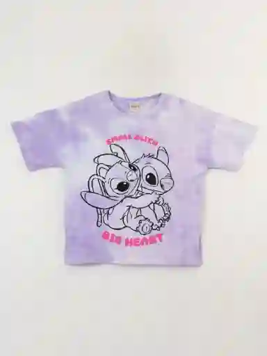Stitch Polera Manga Corta Lila 16 V26 314014636