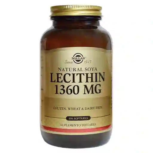 Solgar Suplemento Alimentario Lecitina de Soya (1360 mg)