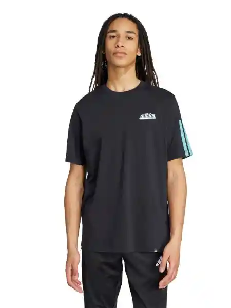 Adidas Polera M Script Tee Negro L KD2259
