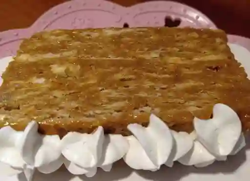 Hoja Manjar Nuez Trozo de Torta
