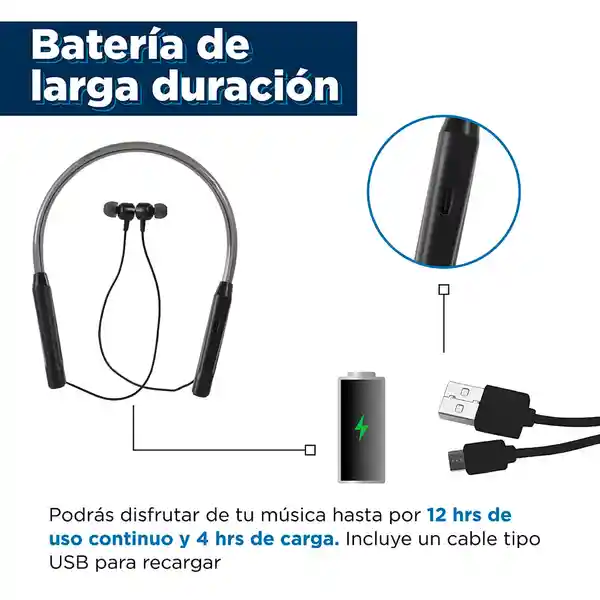 Audífonos Inalámbricos Colgantes P/Cuello Con Luces Miniso