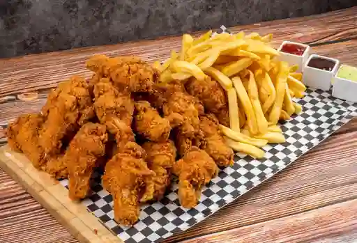 24 Alitas de Pollo con Papas