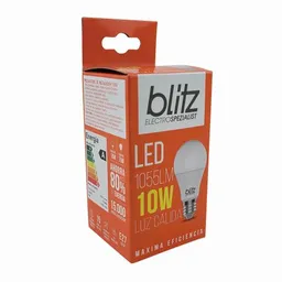 Blitz Foco Ampolleta LED G3 10W Luz Cálida