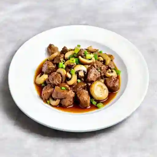 Carne con Champiñones