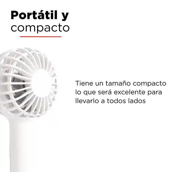 Miniso Mini Ventilador Candy Series Blanco 1200MAH