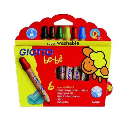 Giotto Lápiz de Color Bebé 6 Colores