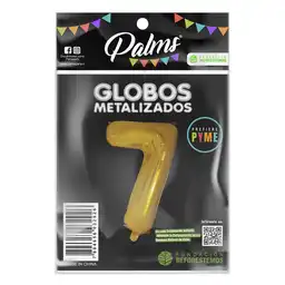 Palms Globo Aluminio Color Dorado No.7