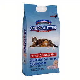 America Litter Arena Para Gato Odor Seal Baby Powder