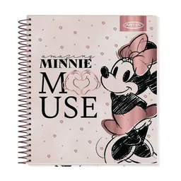 Artel Cuaderno Book 120 Hojas Minnie Gold Rose