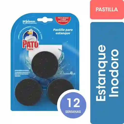 Bloque Para Estanque Inodoro Pato Purific Marina 120 g x 4 Und