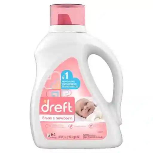 Dreft Detergente Líquido Concentrado Bebé