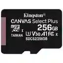 Terjeta De Memoria Kingston Micro Sd 256Gb Clase 10