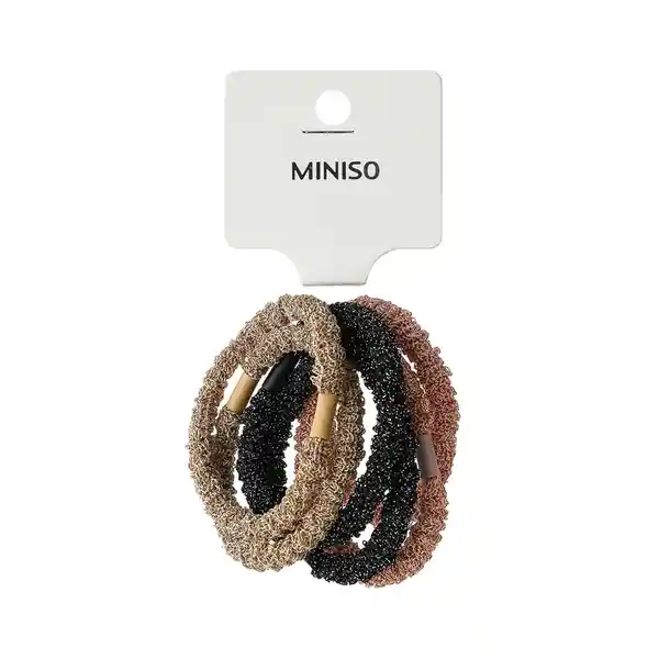 Miniso Liga Para el Cabello Con Detalle de Hilo Brillante