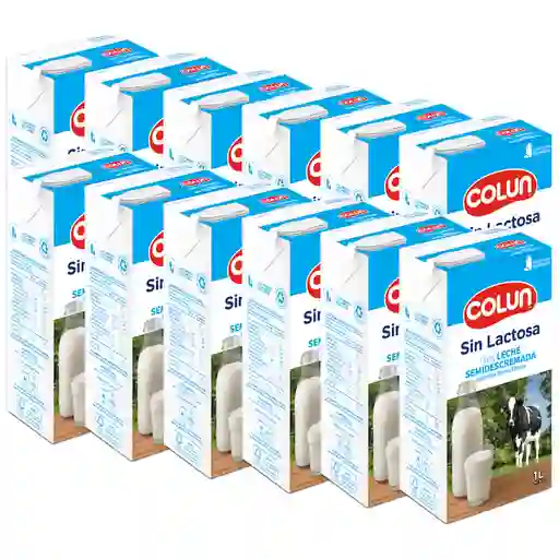 Colun Pack Leche Semidescremada Sin Lactosa