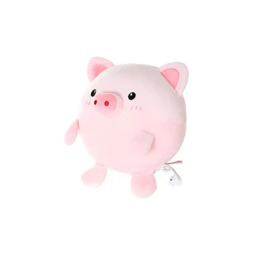 Miniso Peluche Redondo En Forma De Puerquito (rosa)