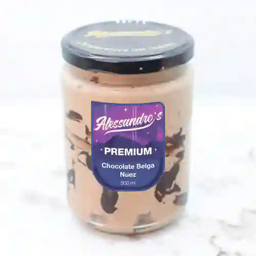 Helado Premium Chocolate Belga Nuez