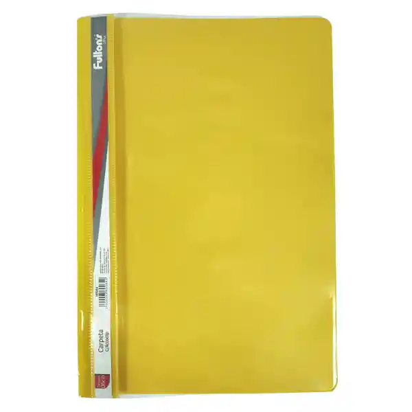 Fultons Carpeta Vinil Pigmentada Oficio Amarillo