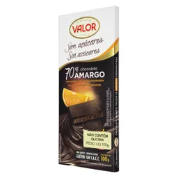 Valor Choc Neg70% Naran S/Azuc Añad