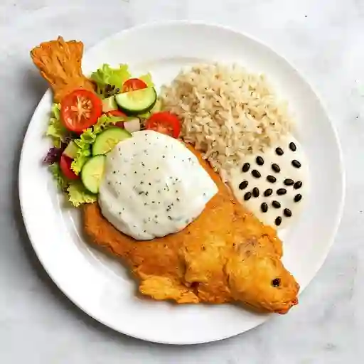 Crema de Pescado y Pescado Frito