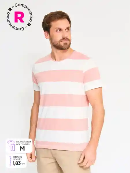 Kenneth Stevens Polera Manga Corta Daris Rosado M SS25