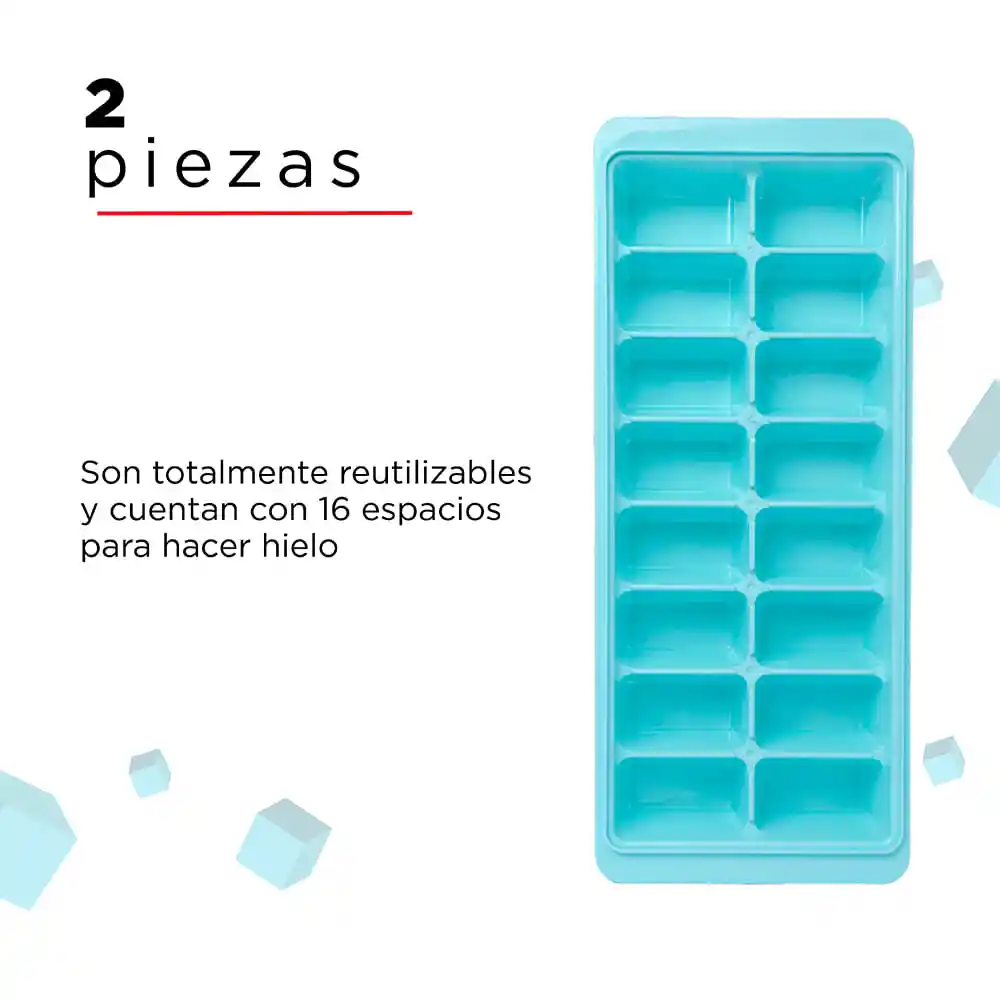 Molde para Cubos de Hielo Color Azul Miniso