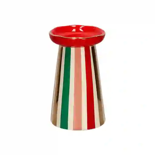 Candelabro de Cerámica Navideño 8.5 x 14.5 cm Casaideas