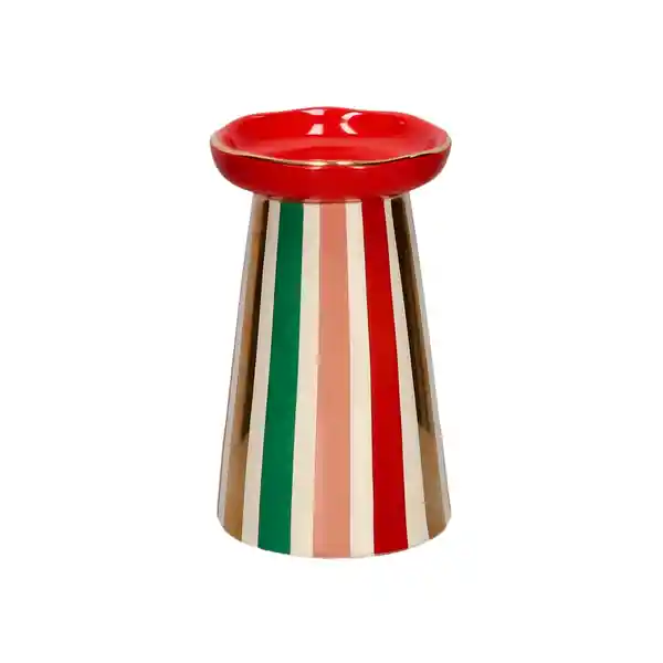 Candelabro de Cerámica Navideño 8.5 x 14.5 cm Casaideas