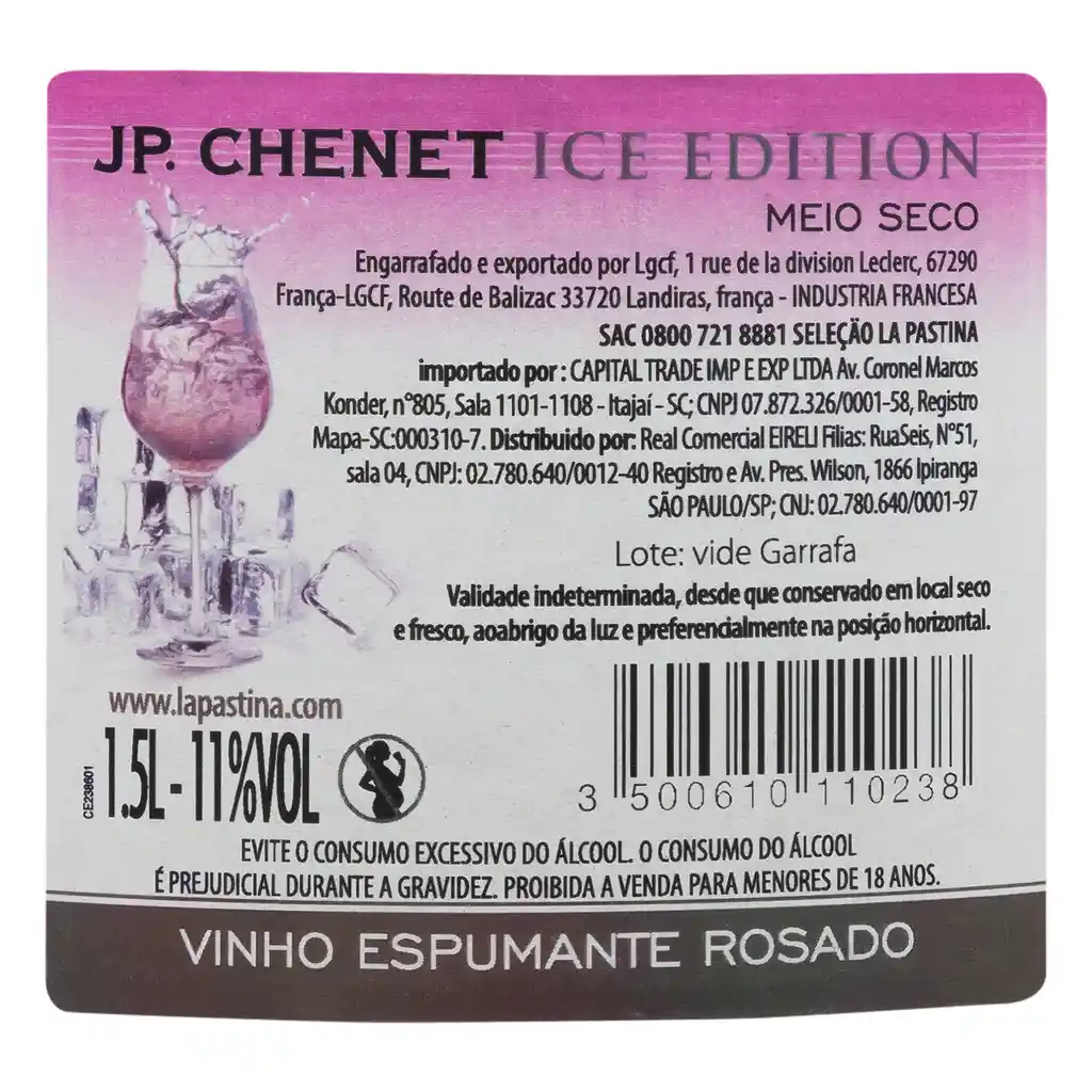 Espumante J.p. Chenet Ice Rose Jp