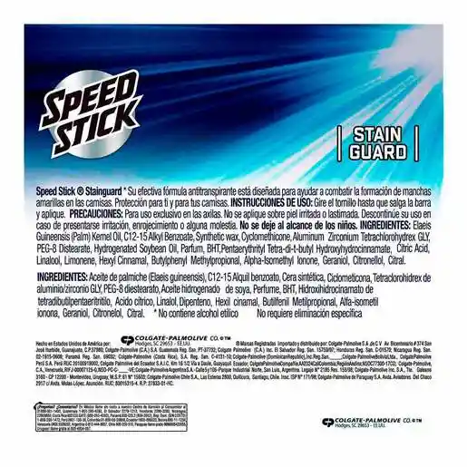 Speed Stick Desodorante Stain Guard Clean en Spray