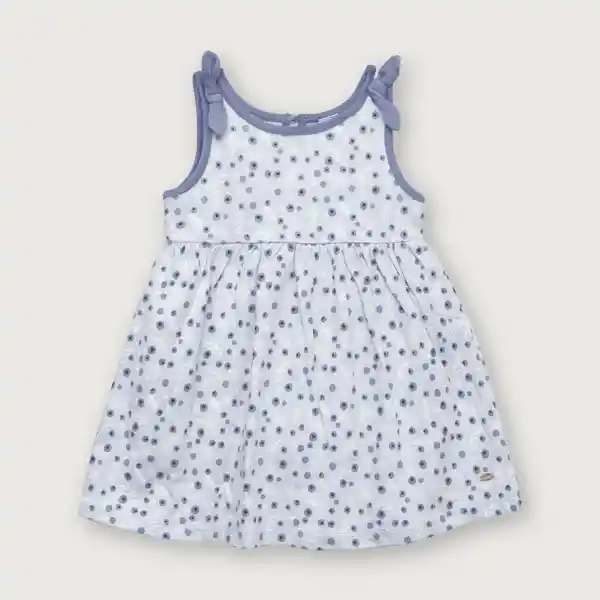 Vestido Moños Esencial de Niña Lavanda Talla 9M Opaline