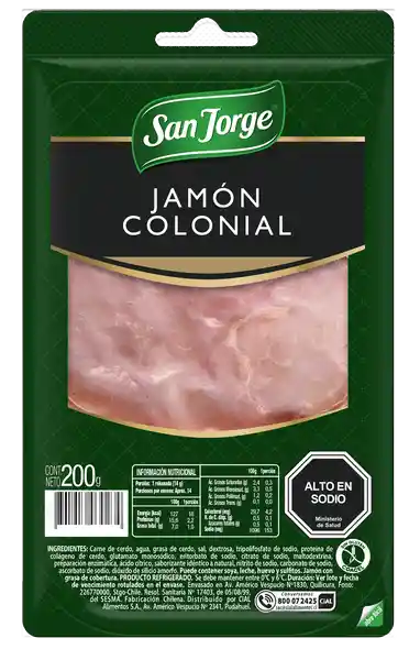 Jamón Colonial San Jorge 200 g