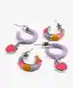 Set Aros Argollas Lila Lounge