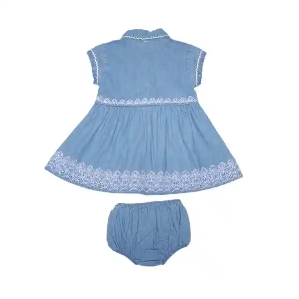 Vestido Bebe Niña Celeste Pillín 24 M