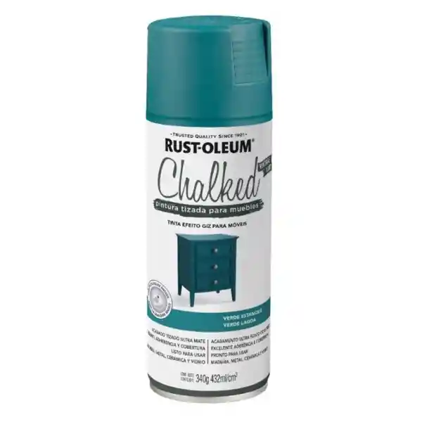 Rust-Oleum Pintura en Aerosol Chalked Tizada Verde Estanque