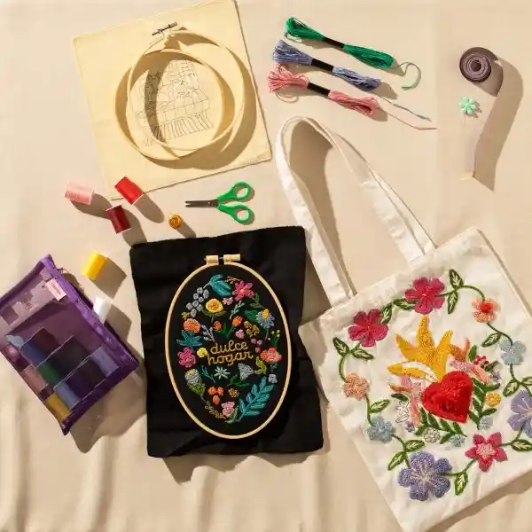 Estuche Con Set de Costura Casaideas