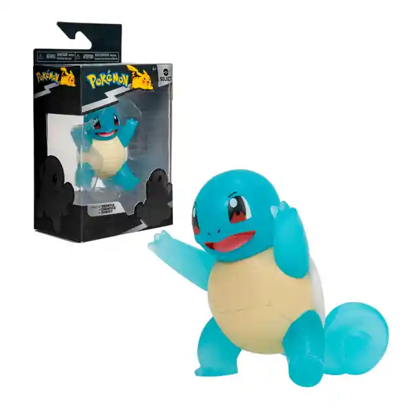 Pokémon Figura de Colección Transparente Squirtle 8 cm