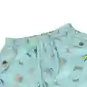 Short Niña Verde Pillin 12