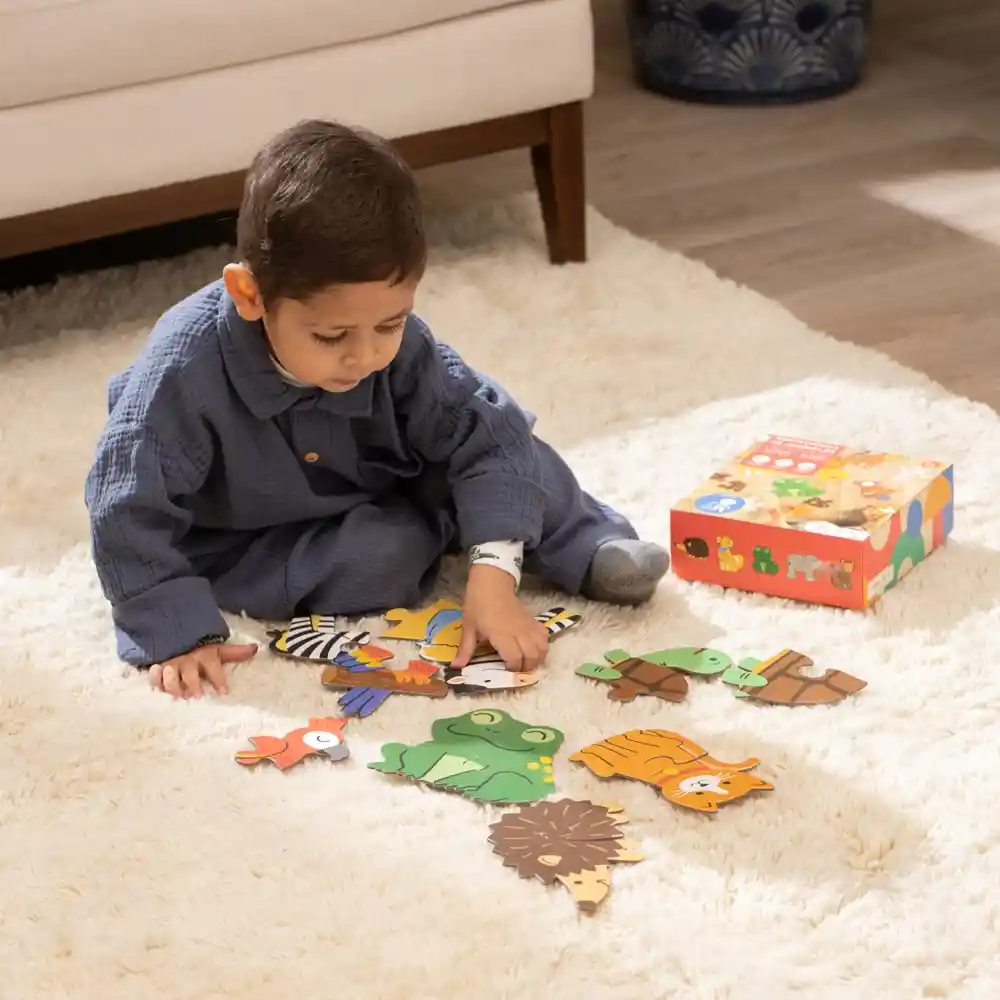 Rompecabezas de 10 Animales Casaideas