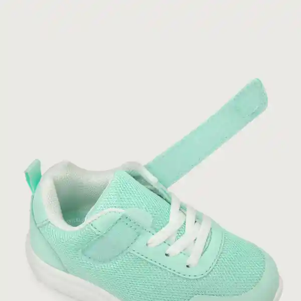 Zapatillas Deportiva Niña Liv Velcro Elástico Aqua T. 21 Opaline