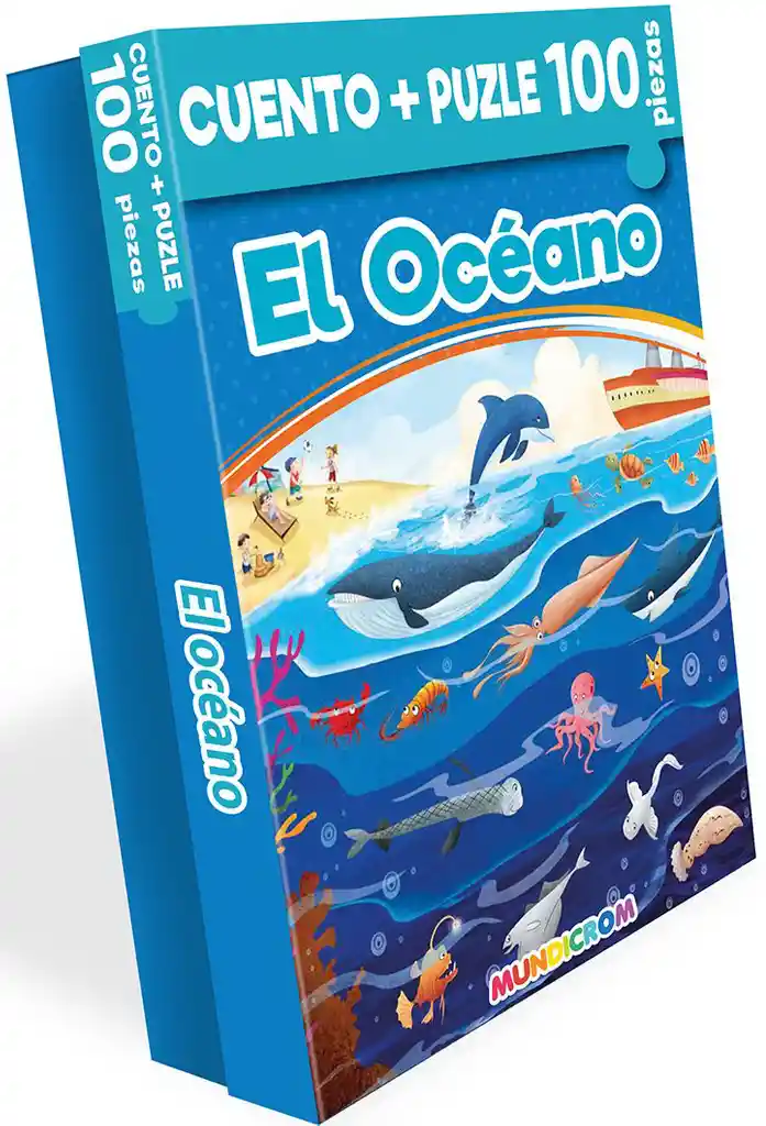 cuento+Puzzle 100 piezas el oceano