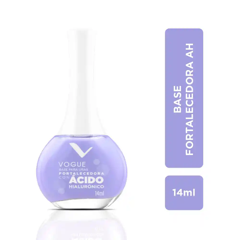 Base Para Uñas Vogue Efecto Spa Fortalecedora Con Ácido Hialurónico 14 Ml
