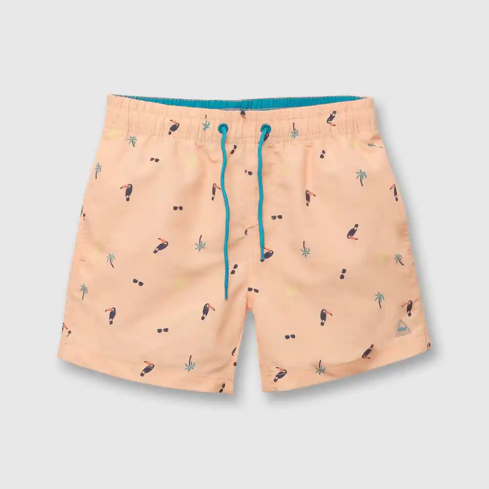 Traje De Baño Tucan De Niño Naranjo Talla 8 Años
