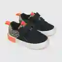 Zapatillas Urbana Dos Velcros Negro Talla 21