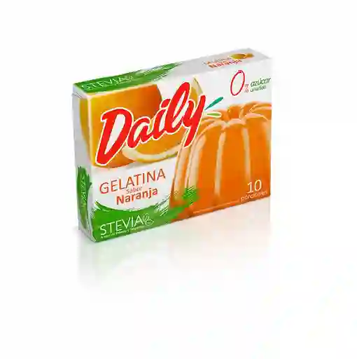 Daily Gelatina Sabor a Naranja Endulzada con Stevia