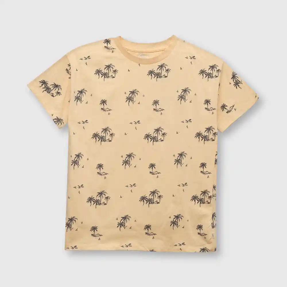 Polera Tropical Niño Damasco Talla 10a