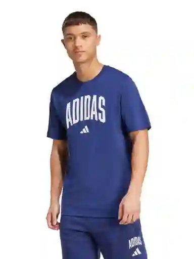 Adidas Polera Collegiate Azul L JM6417